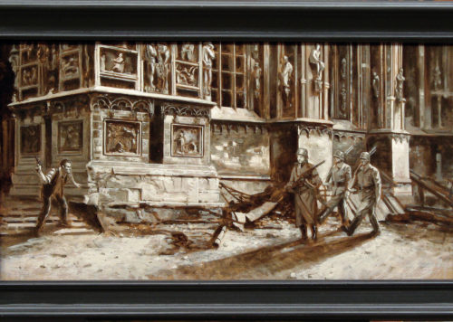 olio su tavola 40x76 cm (con cornice 53x88 cm)2017